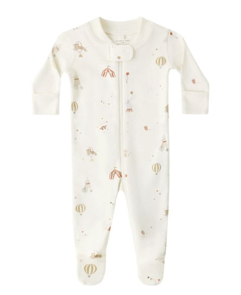 Quincy Mae Zip Long Sleeve Sleeper Footie Carnival Circus Newborn NB